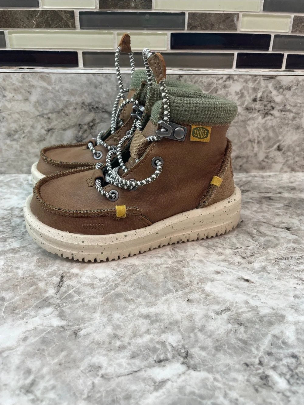 Hey Dude Bradley Toddler Boot Walnut Size TD 7